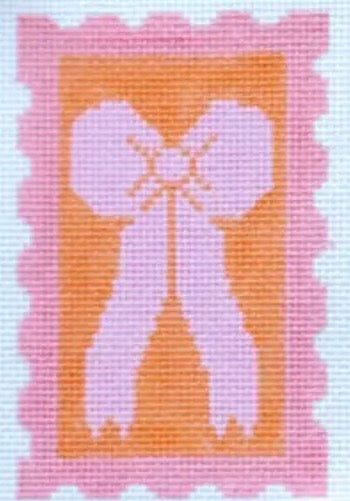 Pink and Orange Bow