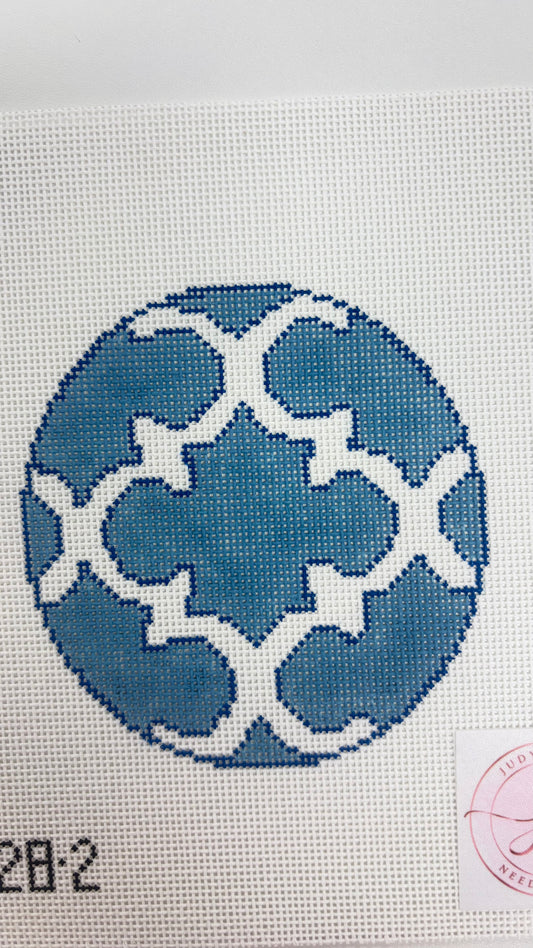 BLUE MORACCAN ROUND