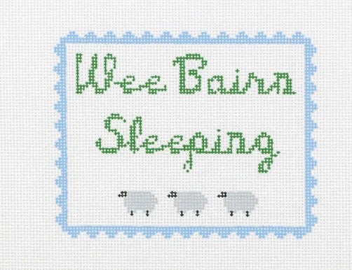 We Bairn Sleeping (blue)