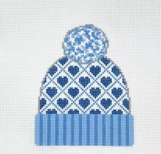 Blue Hearts Beanie