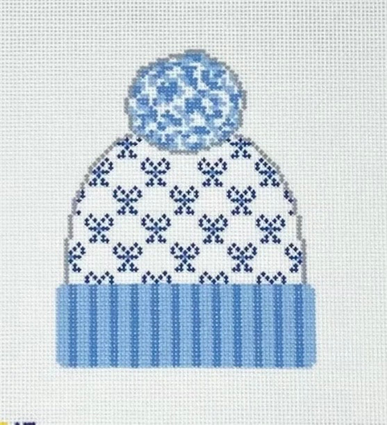 Blue Bow Beanie