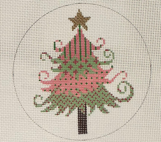 Pink and Green Christmas Tree