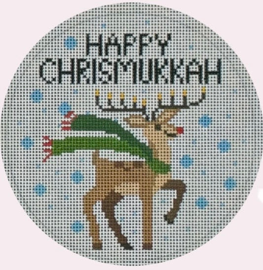 Happy Chrismakkuh Reindeer Ornament