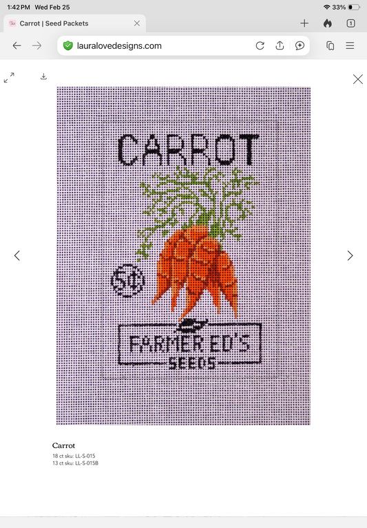 Carrot Seed Packet
