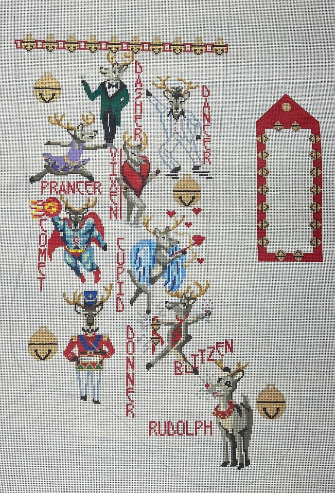 Santa's Reindeers Stocking