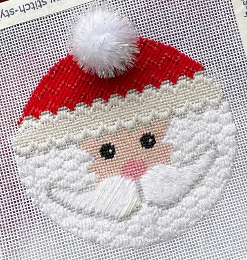 Santa Face Round w/ Stitch Guide