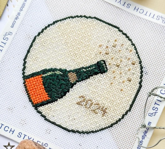 Champagne Round w/ Stitch Guide