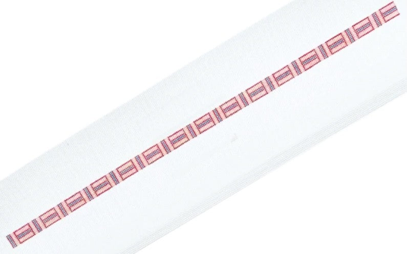 Coral Cross Hatch Bracelet