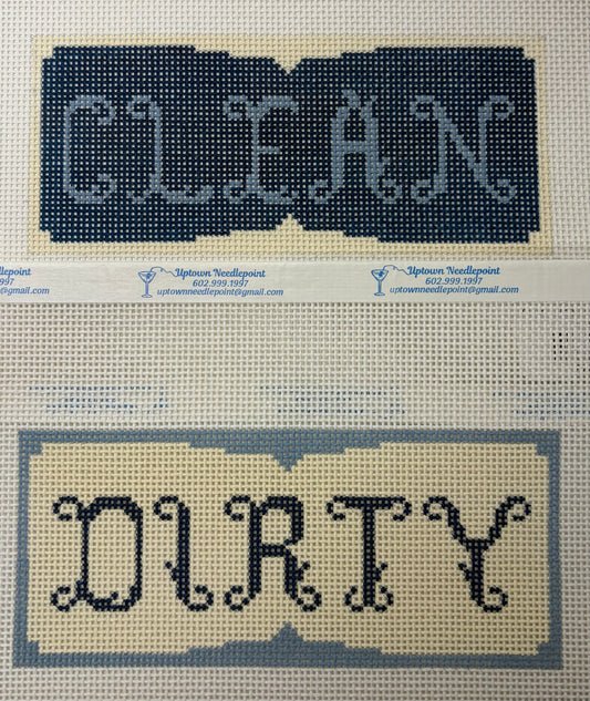 Clean / Dirty Laundry Signs Pair