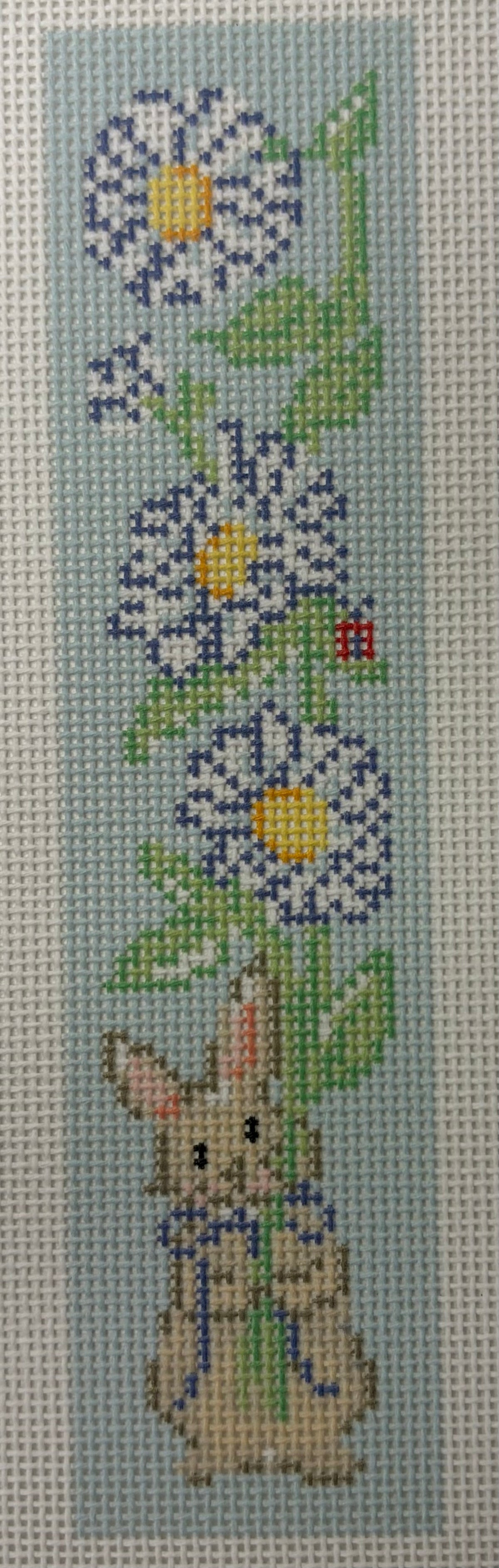 DAISIES & BUNNY BOOKMARK