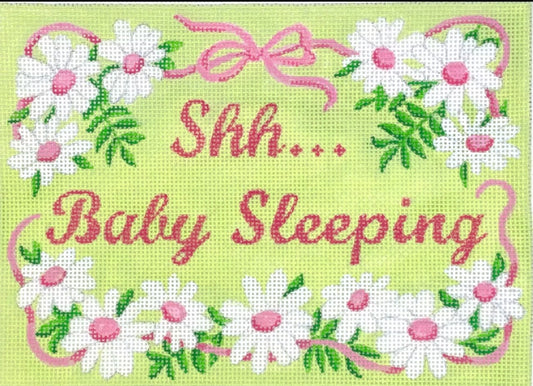 Shh... Baby Sleeping (Pink & Yellow)