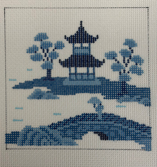 ASIAN ISLANDS BRIDGE BLUE
