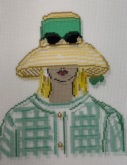Hat Girl in Green