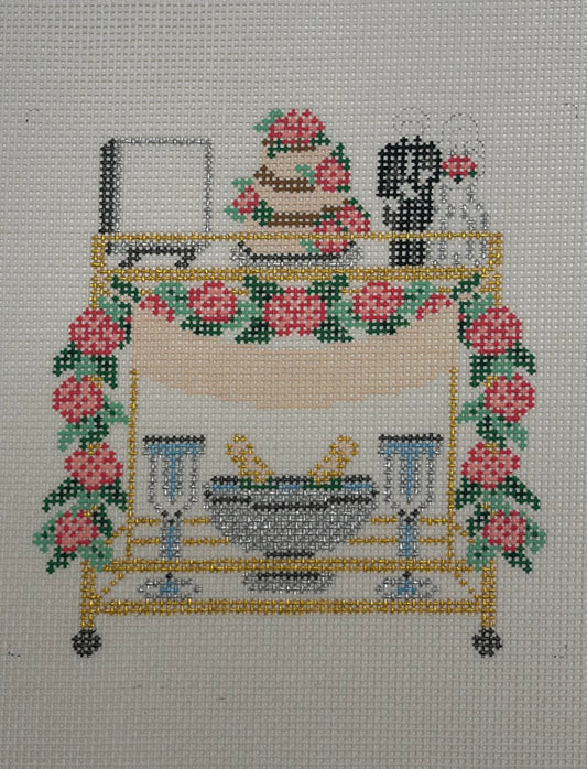 WEDDING BAR CART - BRIDE AND GROOM