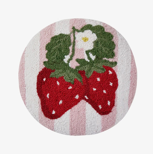 Striped Strawberry Pillow