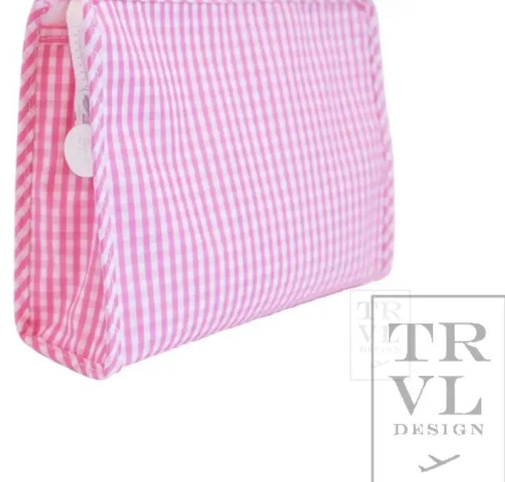 Large Pink Gignham Pouch