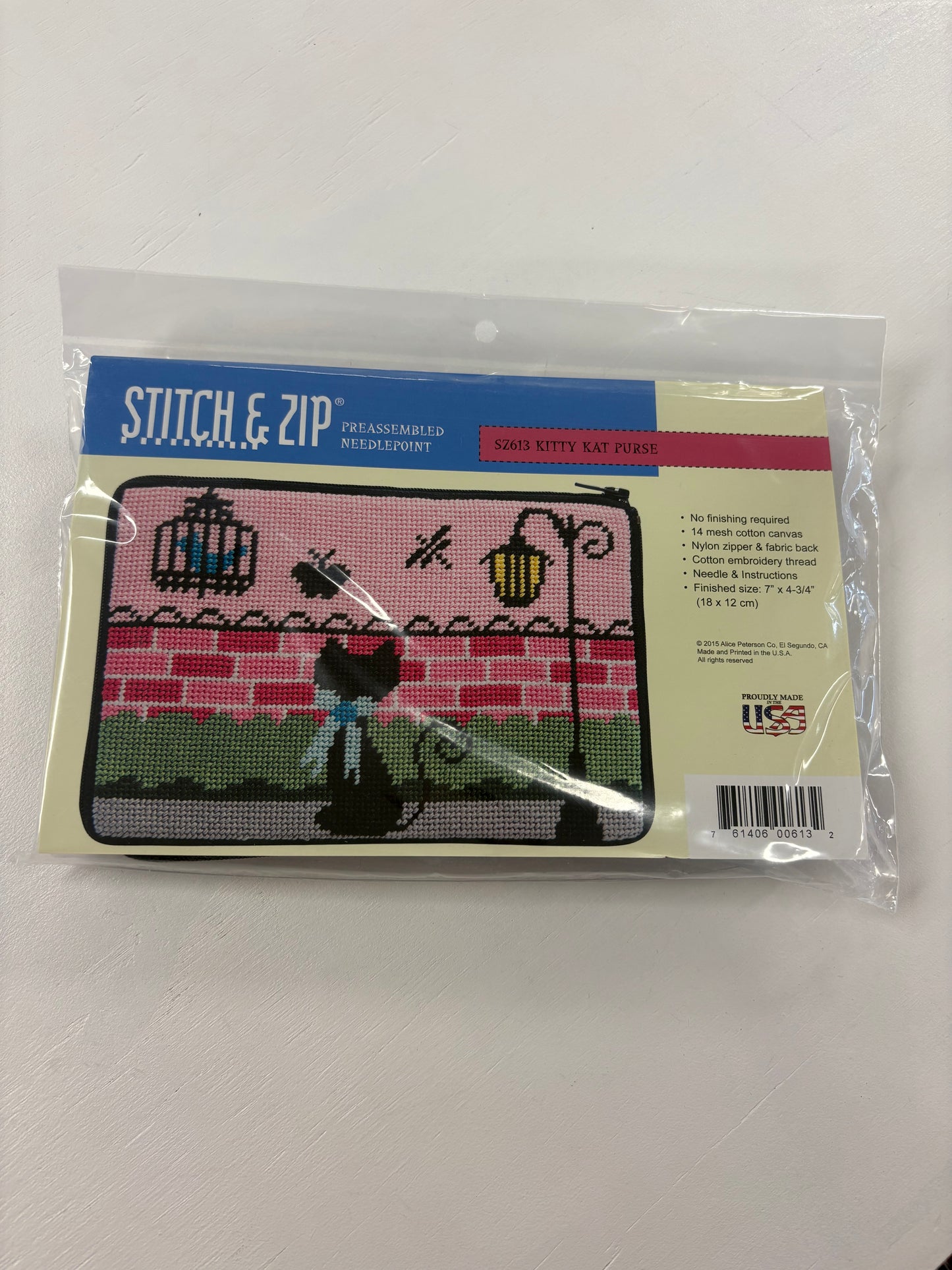 Stitch & Zip- kitty Kat Purse