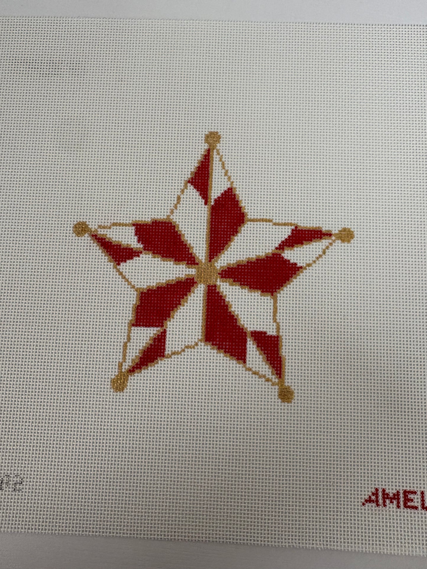 Gold & Red Star