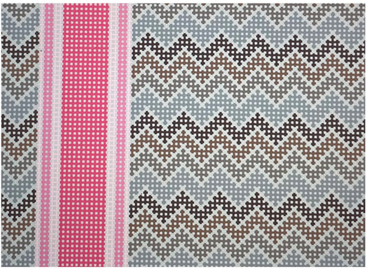 Bargello Taupe with Stripe