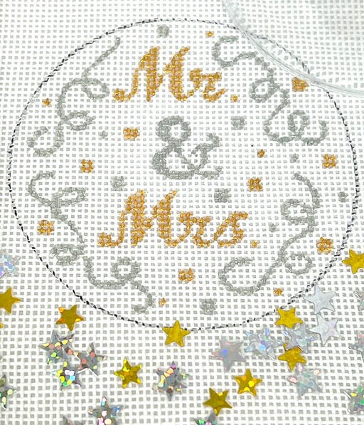 Mr. & Mrs. w/ Confetti & Dome