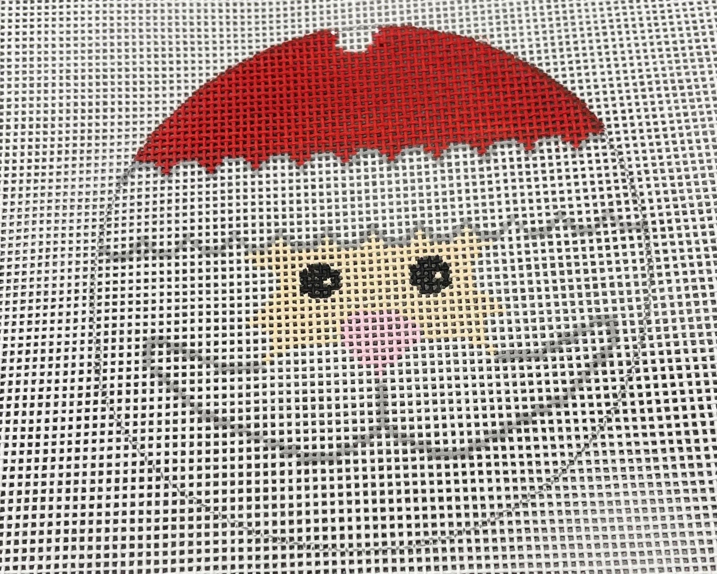 Santa Face Round (w/ stitch guide)