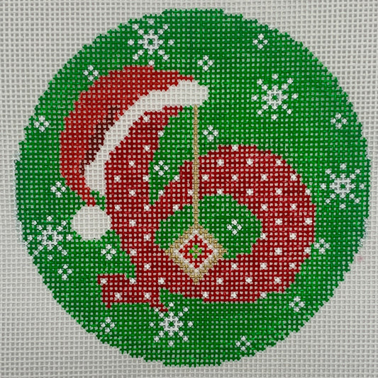 b Santa Hat Ornament