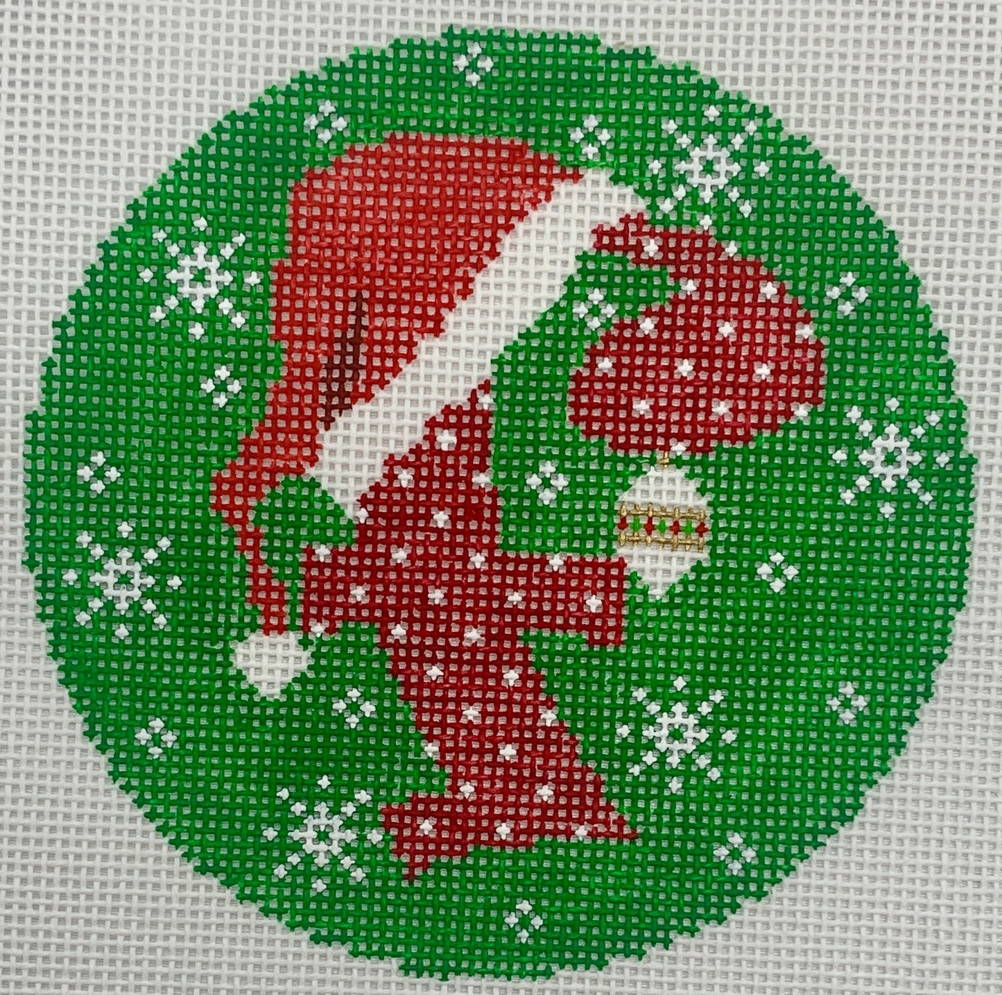 F Santa Hat Ornament