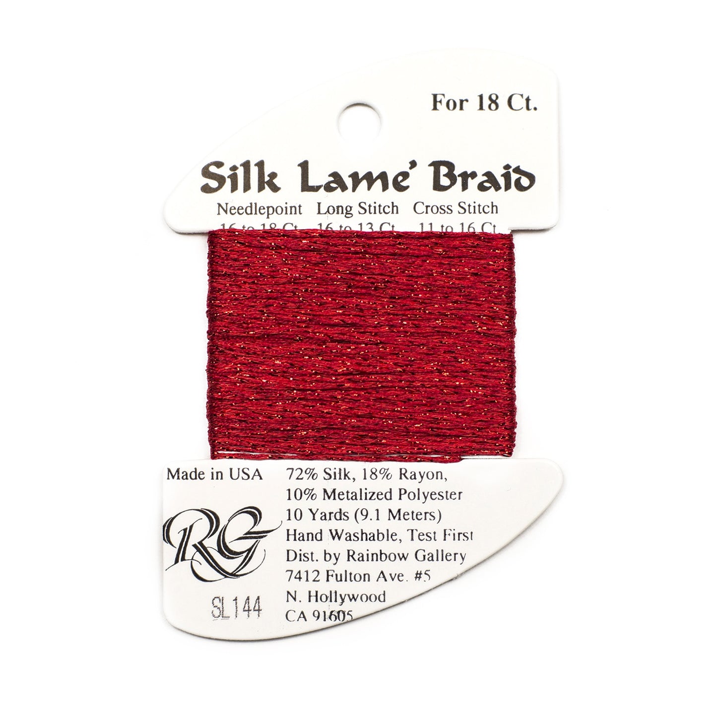 Silk Lam√© Braid Thread for 18ct