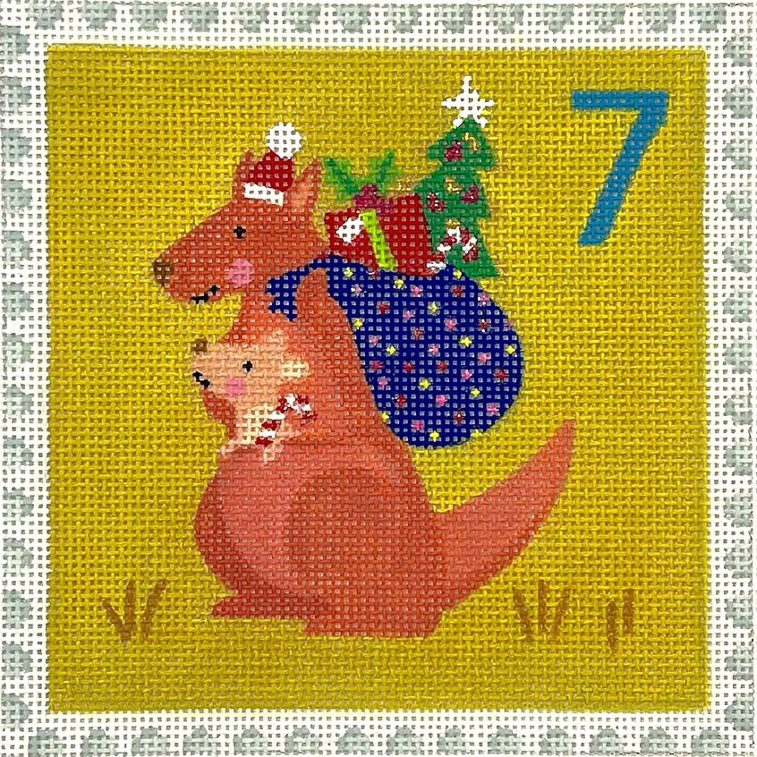 ADVENT STAMP #7- KANGAROO