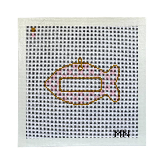 Pink Check Cat Tag