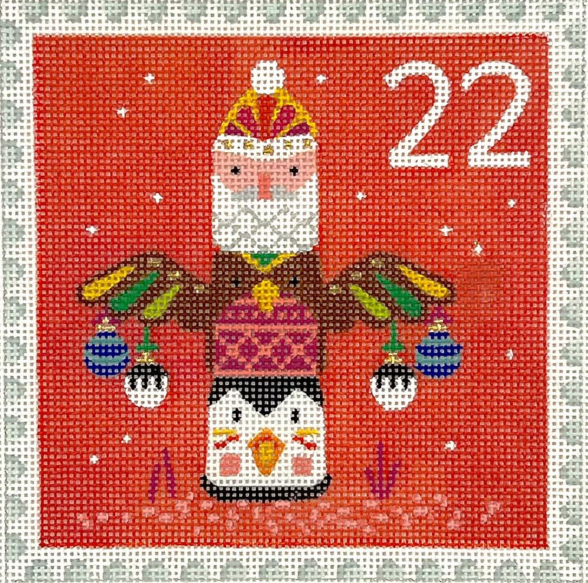 ADVENT STAMP #22- TOTEM POLE