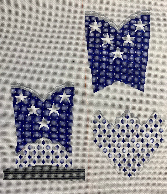Star Power Cowboy Blue 3D Boot