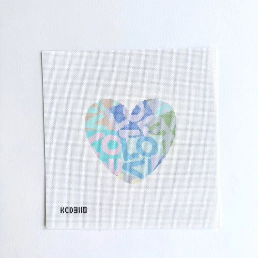 Blue Love Layer Heart Printed