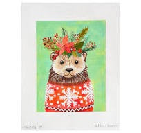 Otter in a Christmas Sweater