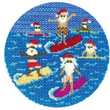 Surfing Santas