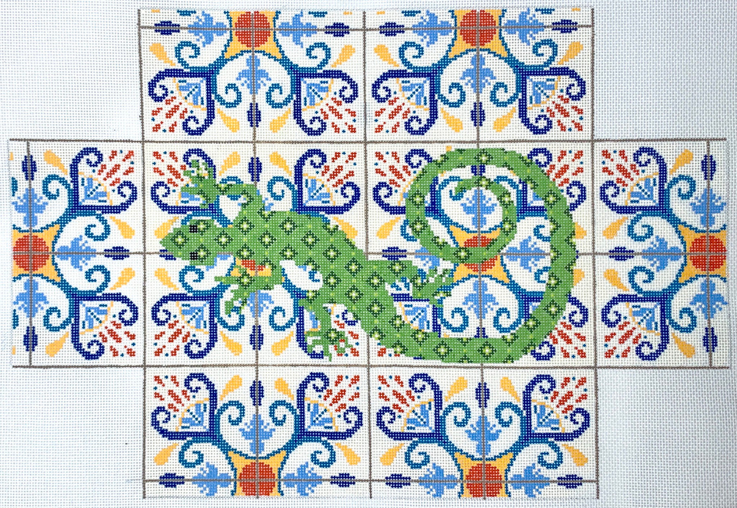 Lizard on Tile Brick Cover