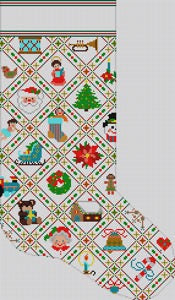 Diamond Patchwork Stocking
