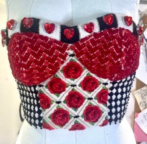 Queen Of Hearts Mini Bustier