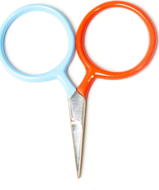 Two Tone Circle Mini Scissors Red + Blue