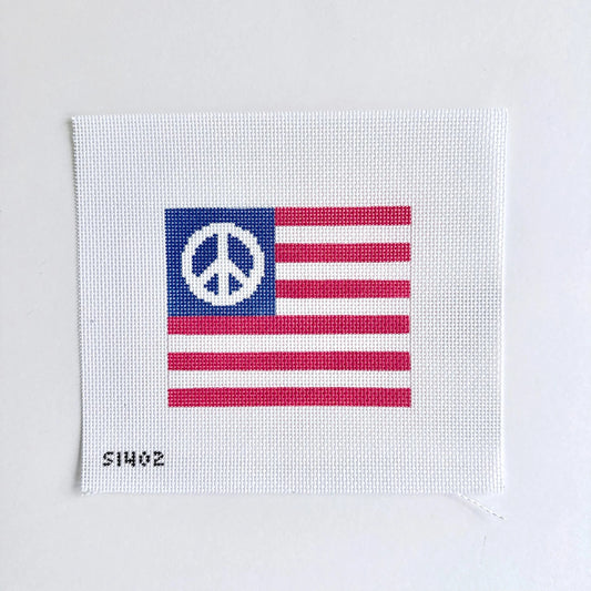 Small Peace American Flag