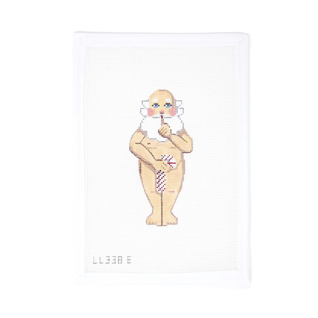 Naked Santa with Candy Cane