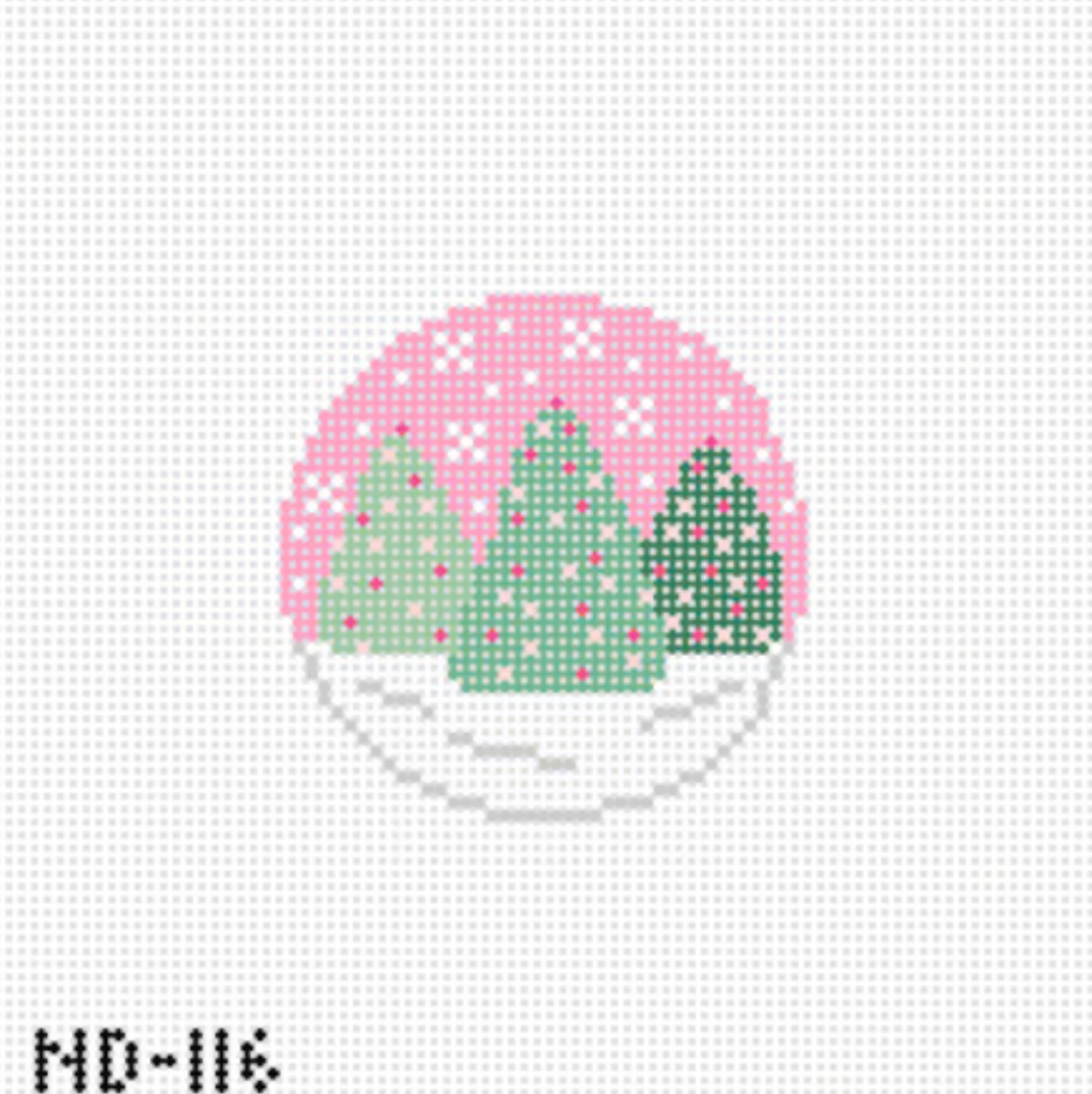 3 Pink Winter Trees