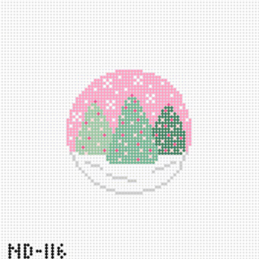 3 Pink Winter Trees