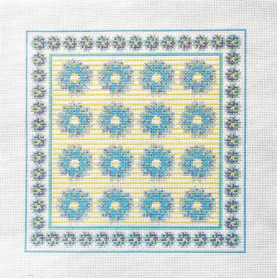 Blue Flowers Tray