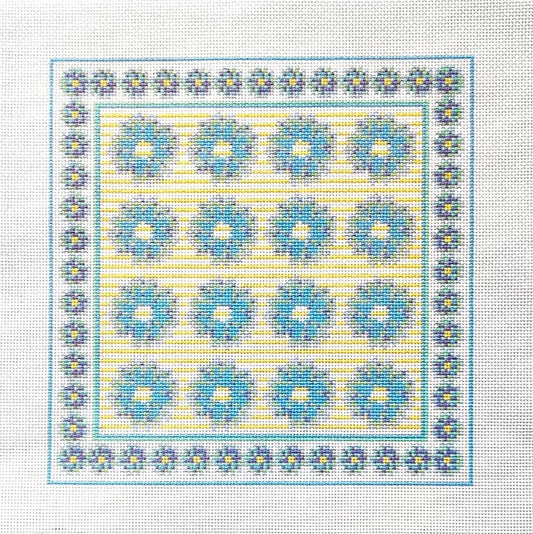 Blue Flowers Tray