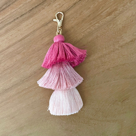 3 Tiered Ombre Tassel Key Chain
