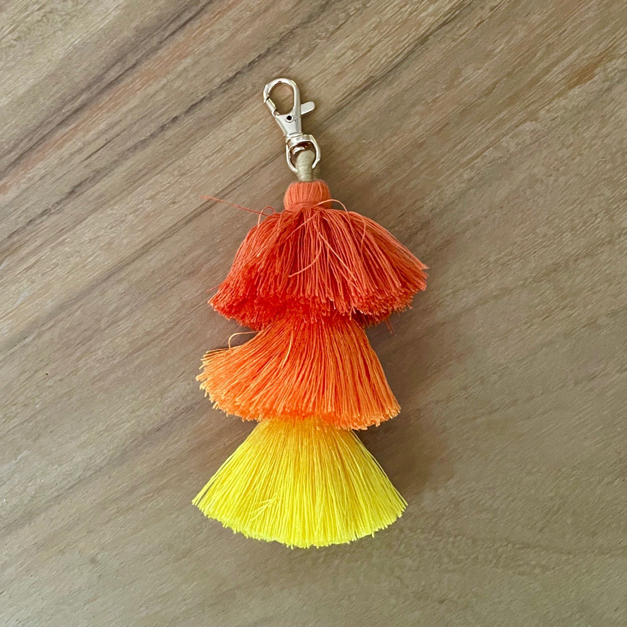 3 Tiered Ombre Tassel Key Chain