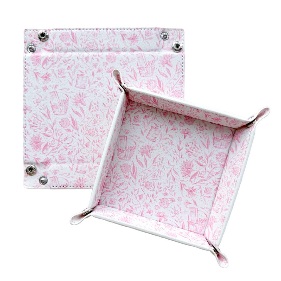 Needlepoint Print Valet Tray