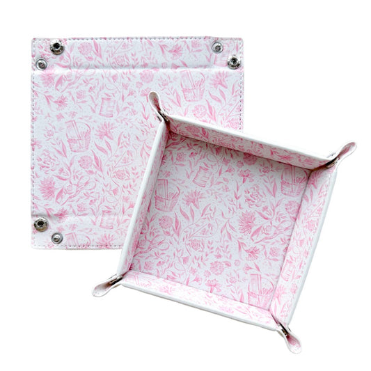 Needlepoint Print Valet Tray