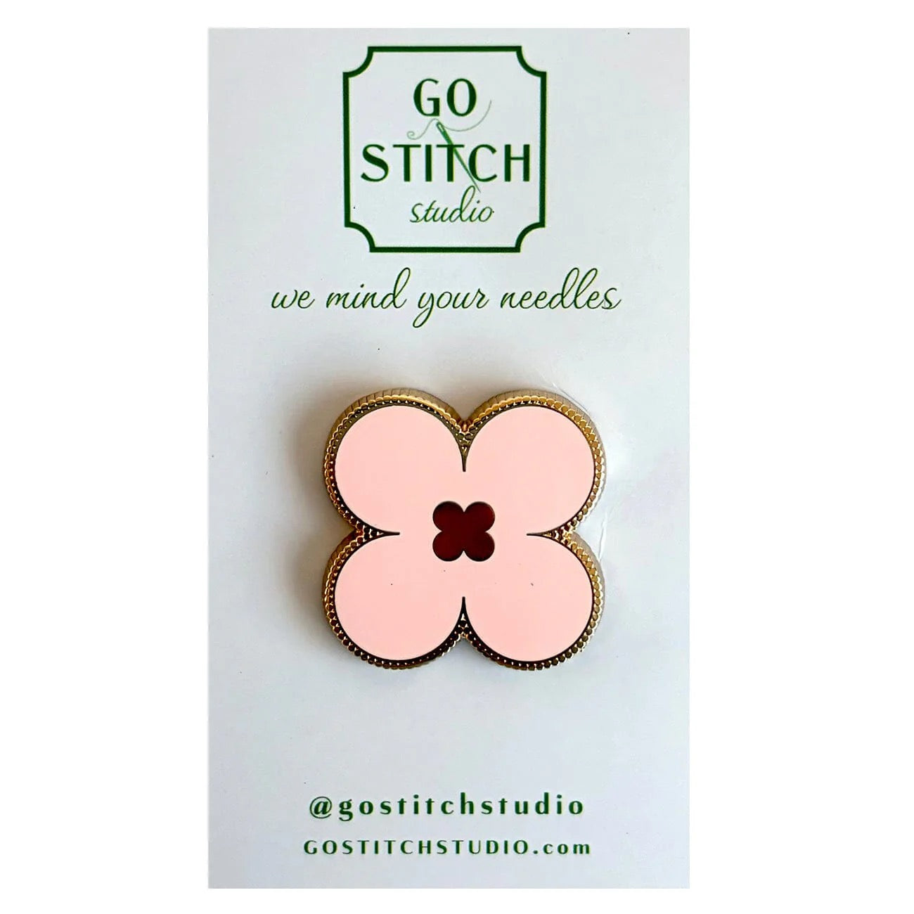 Pink Clover Needle Minder